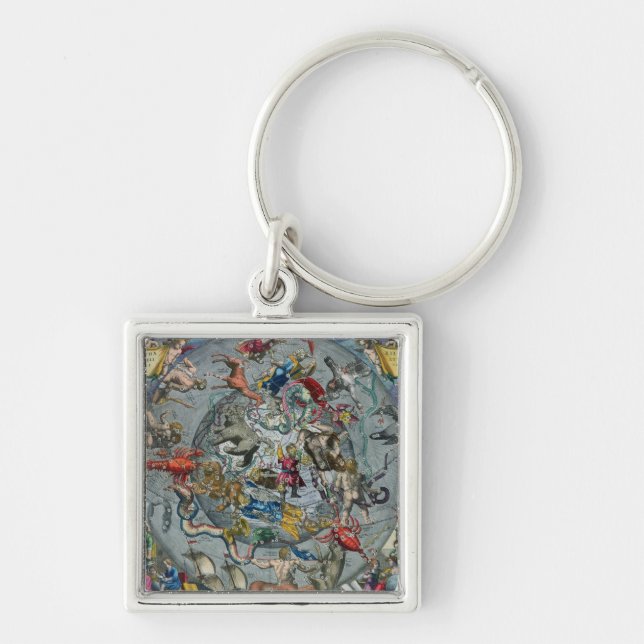 Llavero Mapa de las constelaciones del septentrional (Frente)