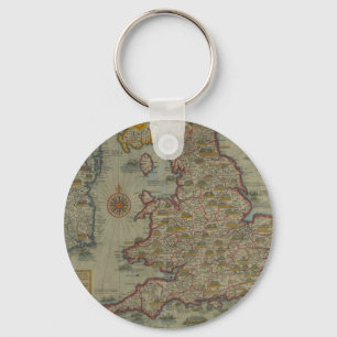 Llavero Mapa de las invasiones de Inglaterra e Irlanda