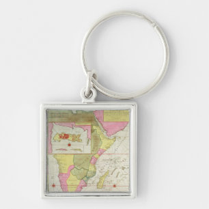 Llavero Mapa de los países de África