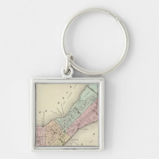Llavero Mapa de Madison, Wisconsin