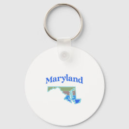 Llavero Mapa de Maryland
