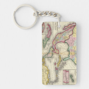 Llavero Mapa De México, Centroamérica