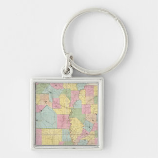 Llavero Mapa de Mississippi, Louisiana y Arkansas