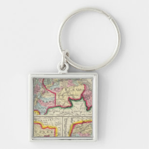 Llavero Mapa De Nueva Granada, Venezuela Y Guyana