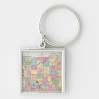 Llavero Mapa de Ohio e Indiana