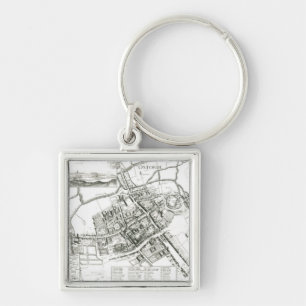 Llavero Mapa de Oxford, 1643