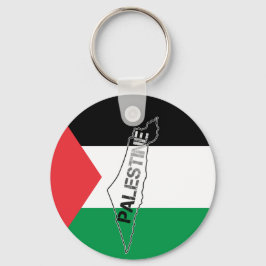 Llavero Mapa de Palestina Libre con bandera palestina