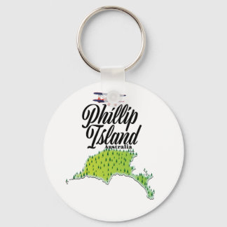 Llavero Mapa de Phillip Island Australia