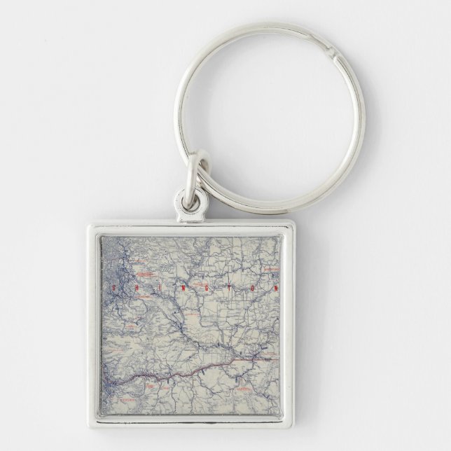 Llavero Mapa de Rand McNally Oficial 1925 Auto Trails (Frente)