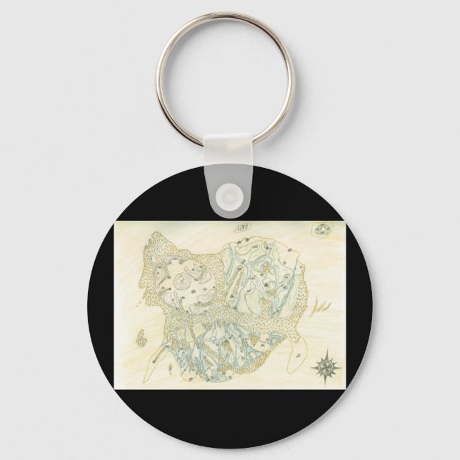 Llavero Mapa de Trino sin etiquetar (Anverso)