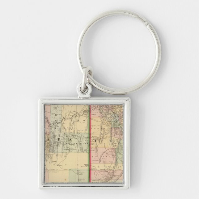 Llavero Mapa de Utah, Nevada, por Mitchell (Frente)