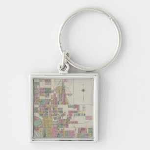 Llavero Mapa de Wichita, Kansas