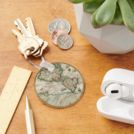 Llavero Mapa del Antiguo Mundo de las Américas, 1597