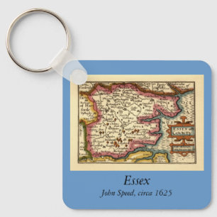 Llavero Mapa del Atlas Anticuario del Condado de Essex Ing