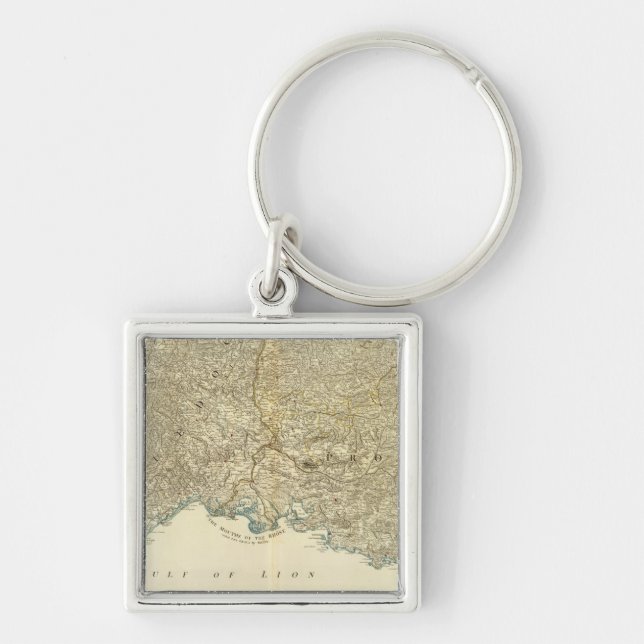 Llavero Mapa del Atlas de SE France (Frente)