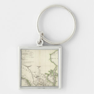 Llavero Mapa del Atlas Norteamérica