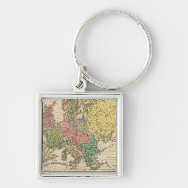 Llavero Mapa del Atlas Religioso de Europa (Frente)