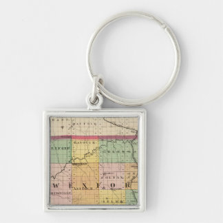 Llavero Mapa del condado de Wexford, Michigan