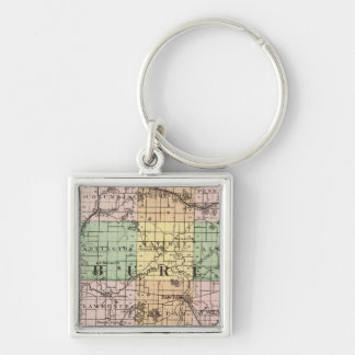 Llavero Mapa del condado Van Buren, Michigan