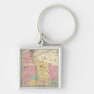 Llavero Mapa del estado de Wisconsin