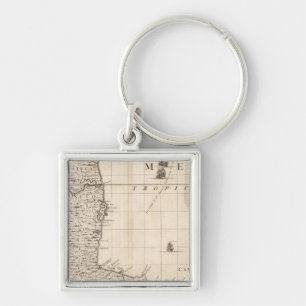 Llavero Mapa del Imperio Británico en América Hoja 13