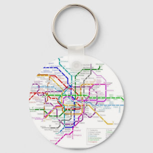 Llavero Mapa del Metro de Tokio