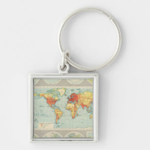 Llavero Mapa del mundo