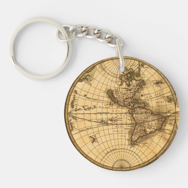 Llavero Mapa del Mundo Antiguo (Frente)