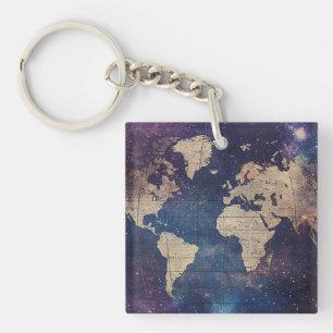 Llavero Mapa del mundo de la vieja morada celestial (11)