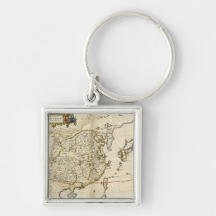 Llavero Mapa del vintage de China el 1662