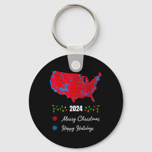 Llavero Mapa electoral 2024 Feliz Navidad Trump Nuevo Pres