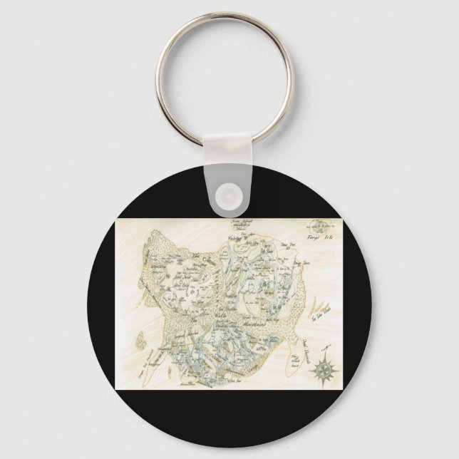 Llavero Mapa etiquetado de Trino (Anverso)