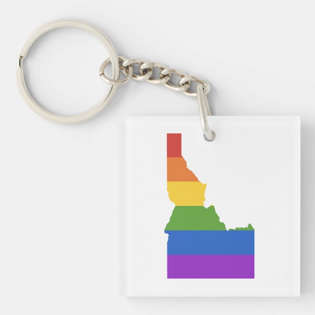 Llavero Mapa gay de EEUU| Estado de Idaho (Frente)
