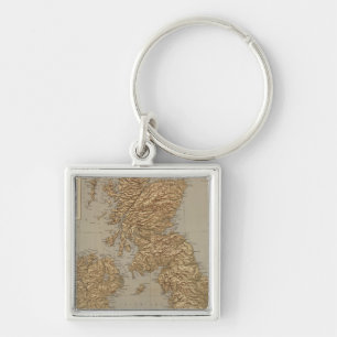 Llavero Mapa geográfico, Islas Británicas