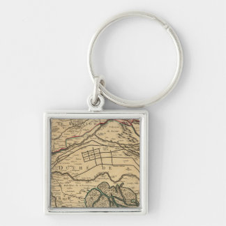 Llavero Mapa grabado del valle del río Po