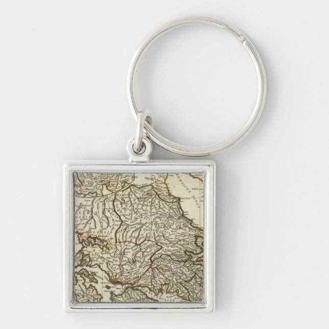 Llavero Mapa griego antiguo (Frente)