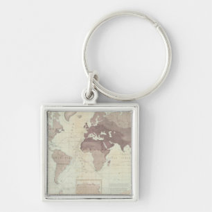 Llavero Mapa histórico del mundo