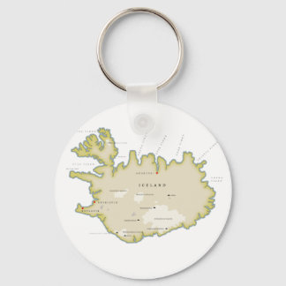 Llavero Mapa ilustrado de Islandia Posavasos Trivet