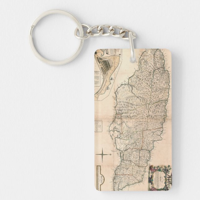 LLAVERO MAPA: JAMAICA, 1755 2 (Frente)