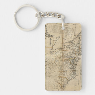 Llavero MAPA: Los E.E.U.U., 1783