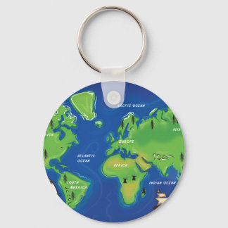 Llavero Mapa Mundial