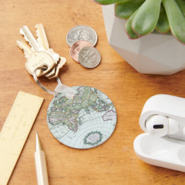 Llavero Mapa Mundial de Antigüedades del Siglo XVII, Frede