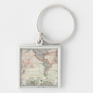 Llavero Mapa Mundial de Corrientes Oceánicas