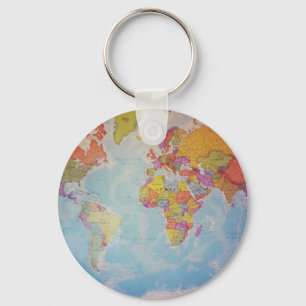 Llavero Mapa mundial de Guay
