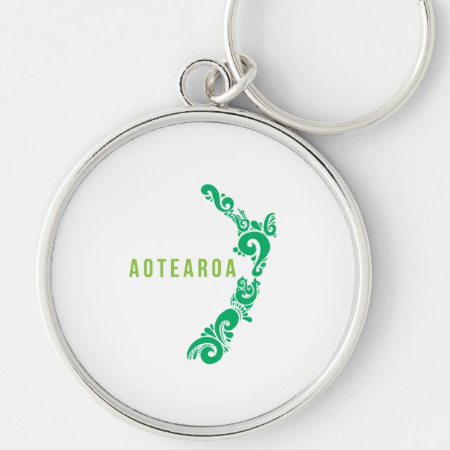 Llavero Mapa neozelandés Aotearoa Nueva Zelanda Gift Idea (Frente)