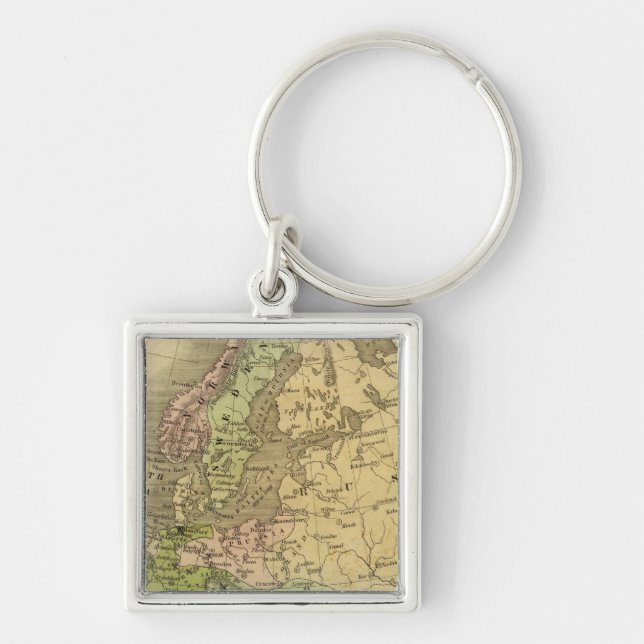 Llavero Mapa Olney de Europa (Frente)