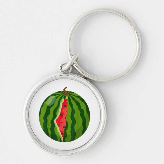 Llavero Mapa palestino sandía caligrafía árabe (Frente)