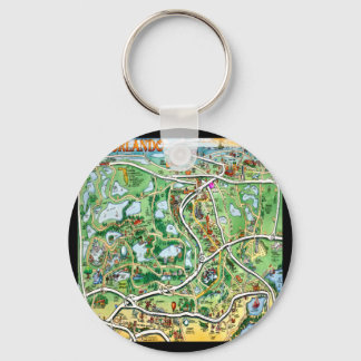 Llavero Mapa Personalizado de Orlando Florida