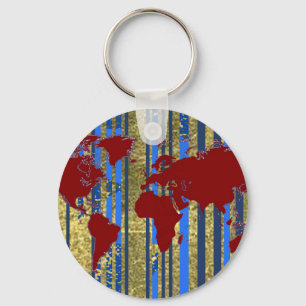 Llavero Mapa Planisphere-World