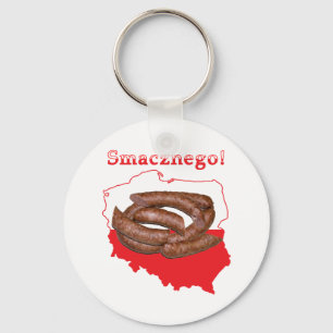 Llavero Mapa polaco de Kielbasa Smacznego